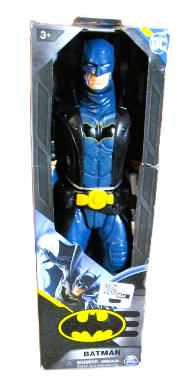 Batman 11" Action Figure DC Comics Blue Suit Trench Coat Spin Master Superhero